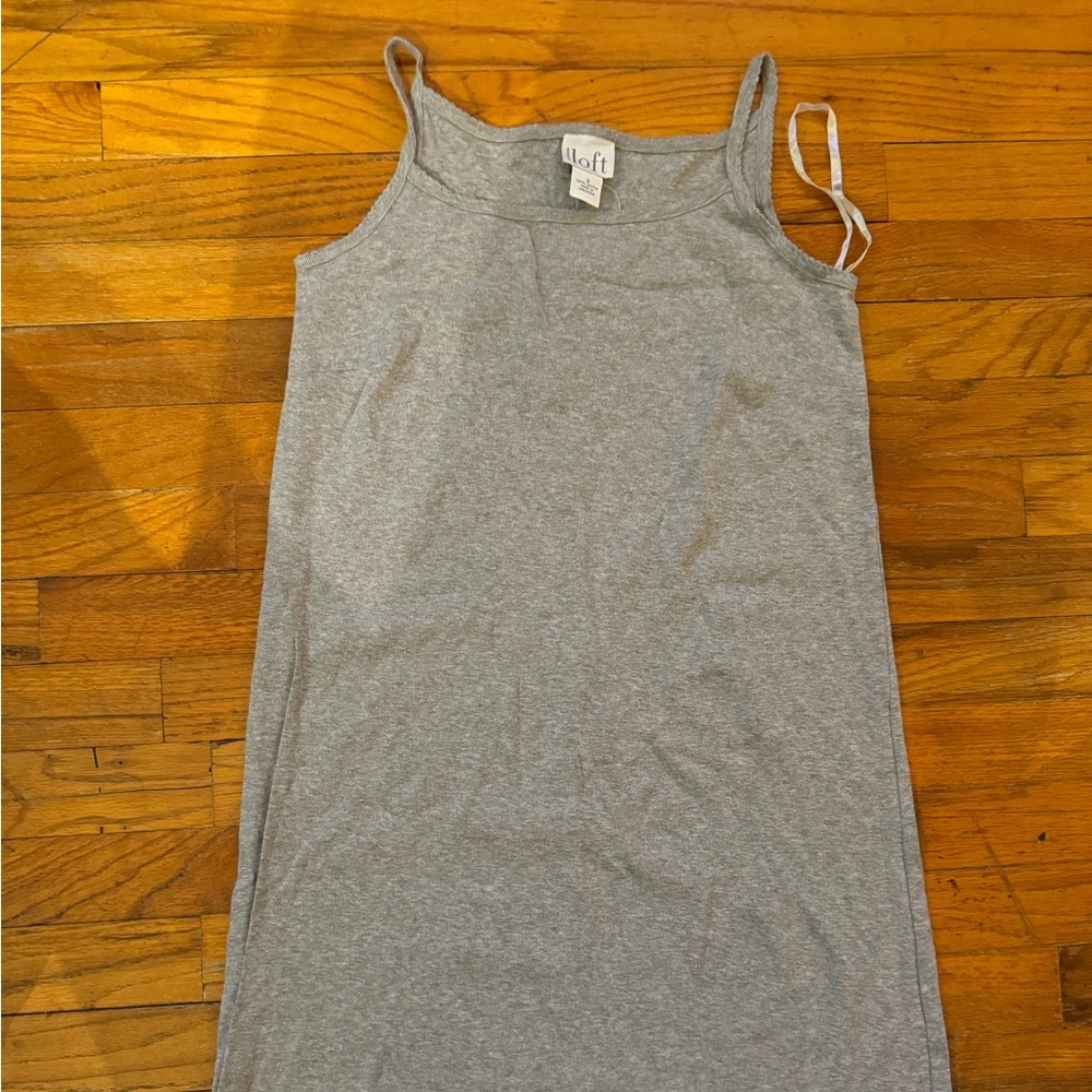 Women’s Ann Taylor Loft Grey Spaghetti Strapped Dress size S